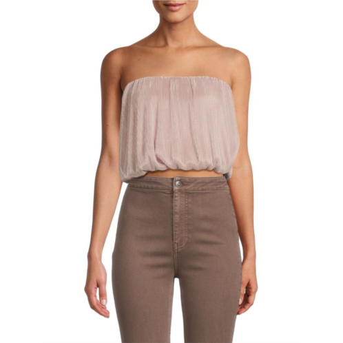 Renee C. Plisse Blouson Tube Top