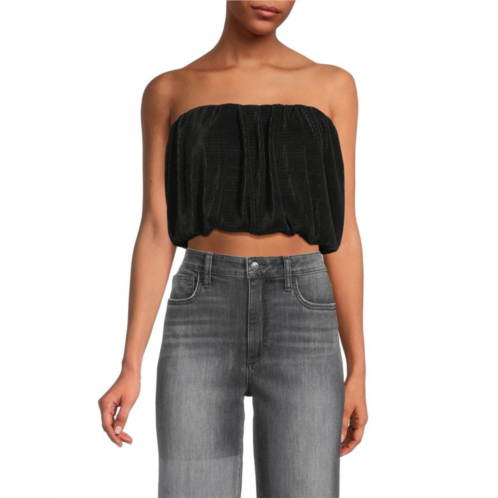 Renee C. Plisse Blouson Tube Top