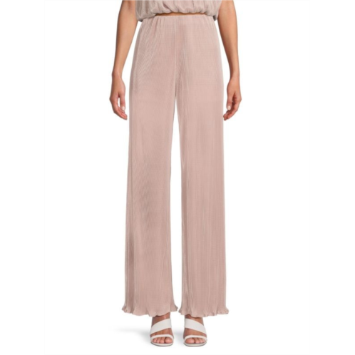 Renee C. Pleated Straight Leg Pants