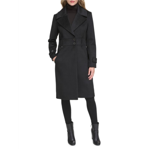 Kenneth Cole Solid Wool Blend Trench Coat