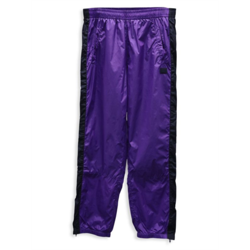 Acne Studios Stripe Phoenix Tapered Track Pants In Purple Nylon