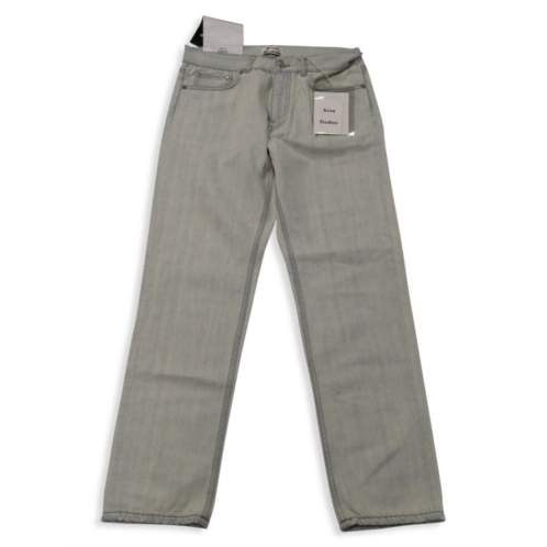 Acne Studios Boy Bleach Straight Leg Jeans In Light Blue Cotton