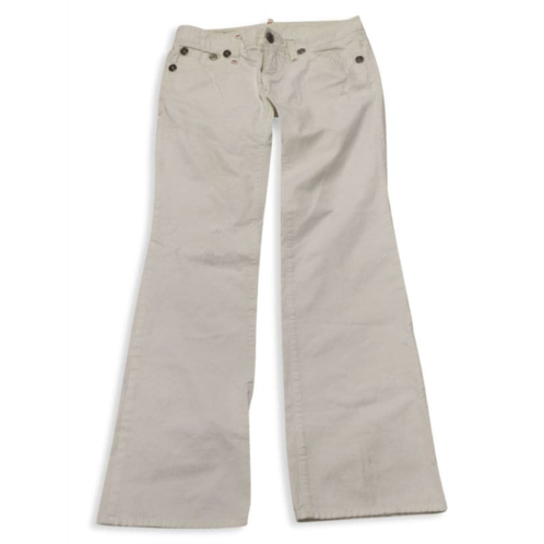 Dsquared2 Flared Jeans In White Denim