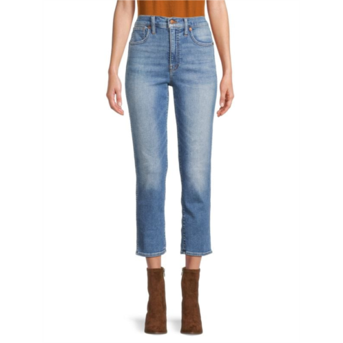Madewell Stovepipe Mid Rise Cropped Jeans