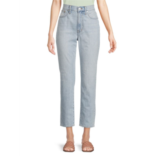 Madewell High Rise Light Wash Cropped Jeans