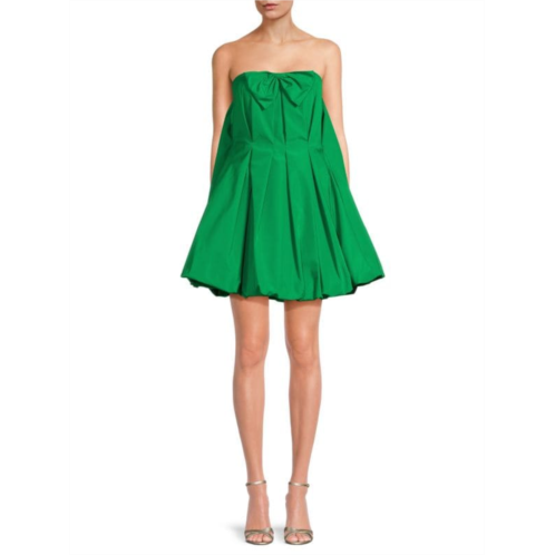 Jason Wu Collection Pleated Bow Bubble Mini Dress