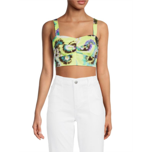 Jason Wu Collection Tie Dye Crop Top