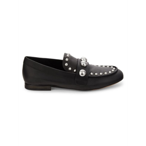 Karl Lagerfeld Paris Avah Studded Faux Pearl Loafers