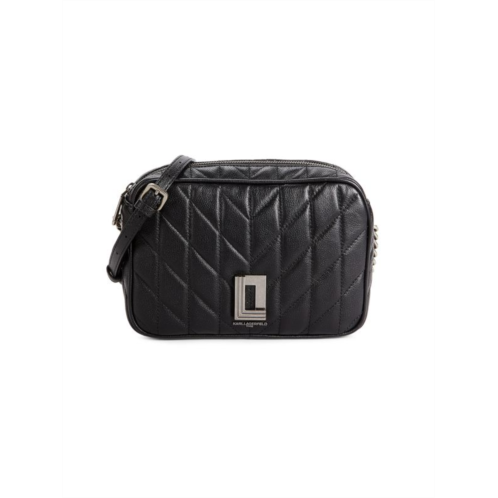 Karl Lagerfeld Paris Lafayette Quilted Leather Crossbody Bag