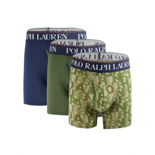 Polo Ralph Lauren 3-Pack 4D Flex Logo Boxer Briefs