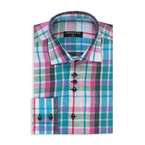 Masutto Talbott Classic Fit Plaid Sport Shirt