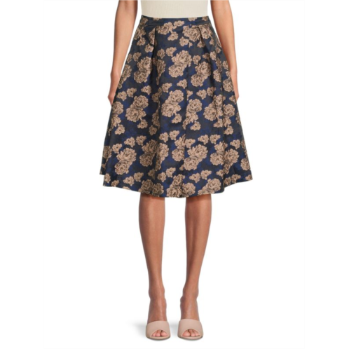 English Factory Floral Jacquard Skirt