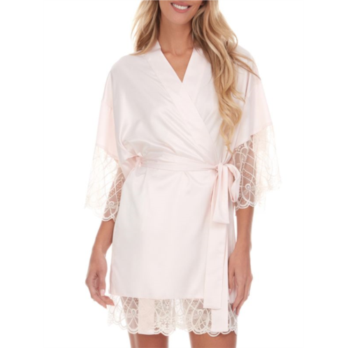 Flora Nikrooz Gabby Lace Belted Robe