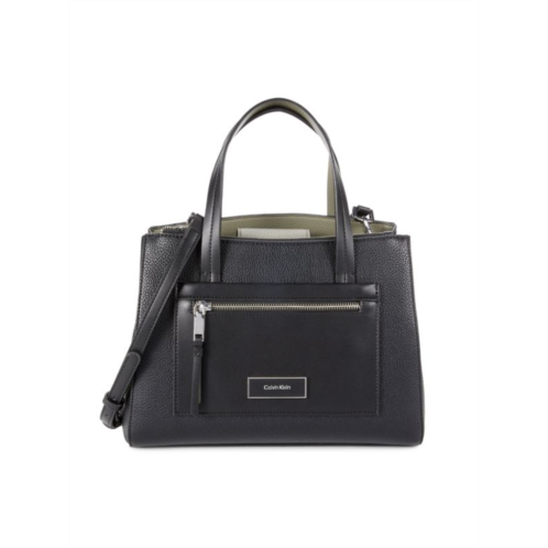 Calvin Klein Hadley Textured Leather Top Handle Bag