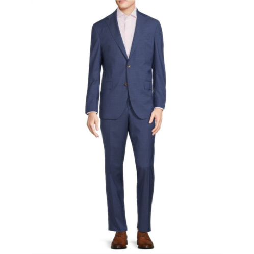 Saks Fifth Avenue Dean Checked Wool Blend Suit