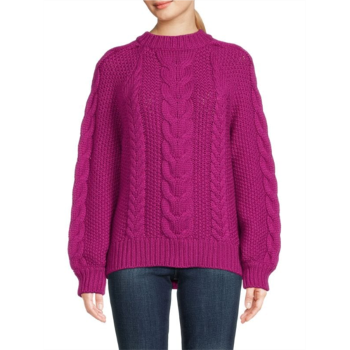 Naadam Cable Knit Merino Wool Blend Sweater