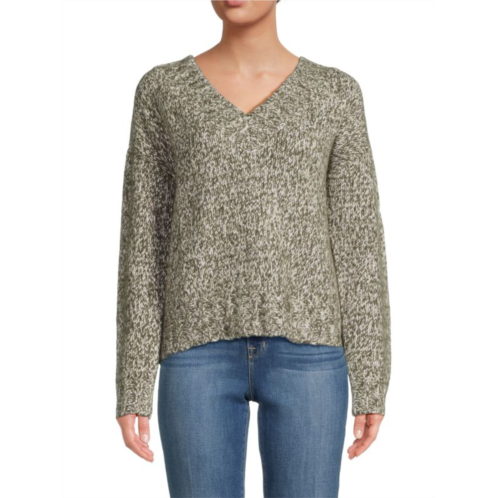 Naadam Marled Lofty Merino Wool Blend Sweater