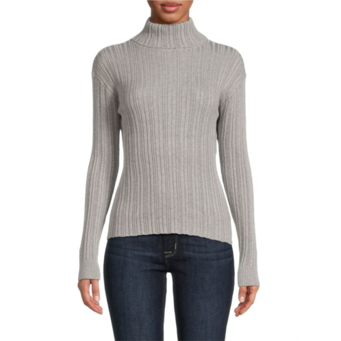 Naadam Ribbed Cutout Back Silk Blend Sweater