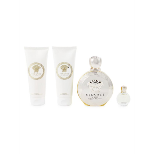 Versace 4-Piece Eros Pour Femme Eau De Parfum, Body Lotion, & Shower Gel Set