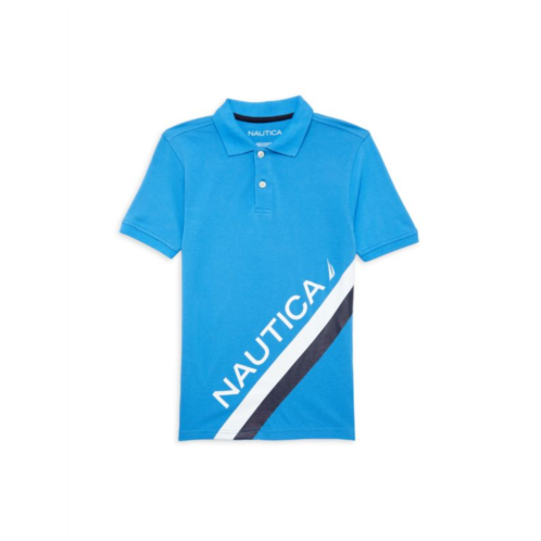 Nautica Boys Charter Logo Polo