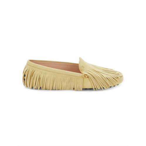 Tod  s Fringe Suede Driving Loafers