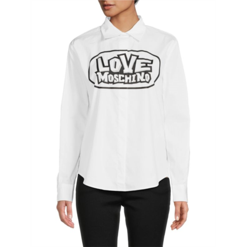 Love Moschino Logo Graphic Shirt