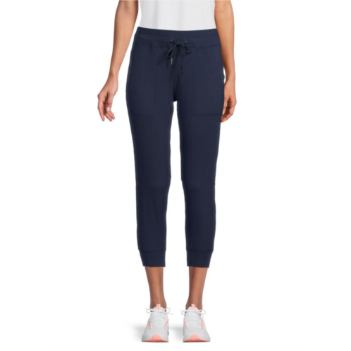 Alala Heron Mesh Trim Cropped Joggers