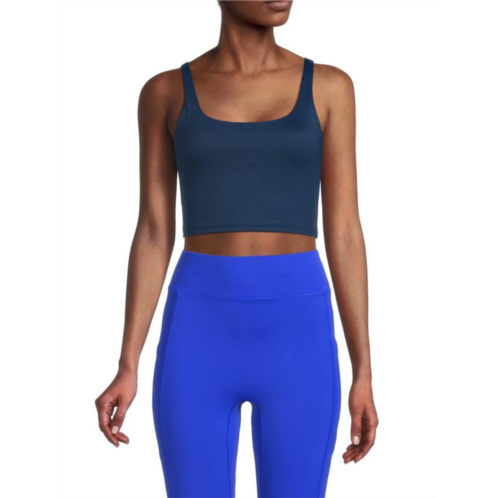 Le Ore Solid Tempo Cropped Sports Bra