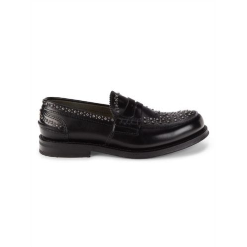 Church  s Pembrey Embellished Leather Penny Loafers