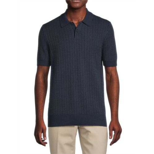 Saks Fifth Avenue Patterned Sweater Polo