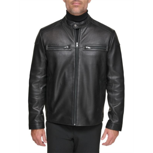 Andrew Marc Bantam Leather Moto Jacket