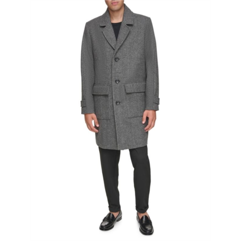 Andrew Marc Gondet Melton Wool Blend Overcoat