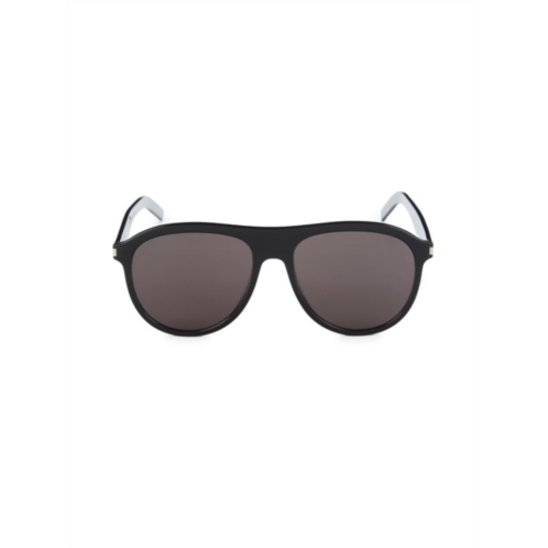 Saint Laurent 57MM Pilot Sunglasses