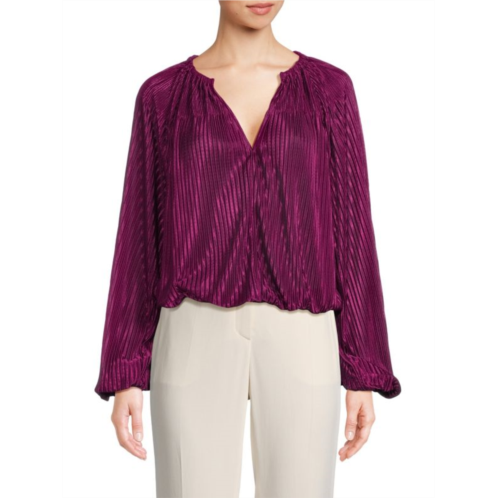 Ramy Brook Lenon Pleated Blouson Top