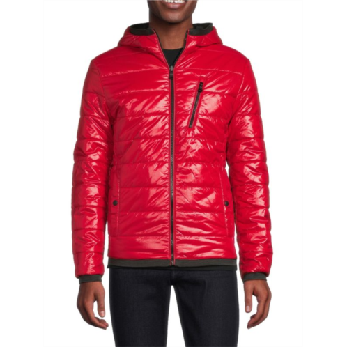 Geox Renan Hooded Quilted Jacket