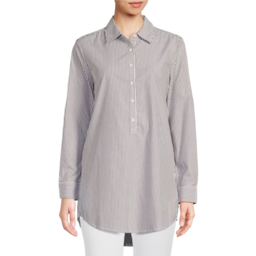 J.McLaughlin Arissa Pinstripe Tunic Shirt