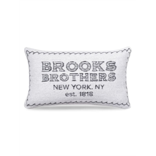 Brooks Brothers Logo Accent Pillow