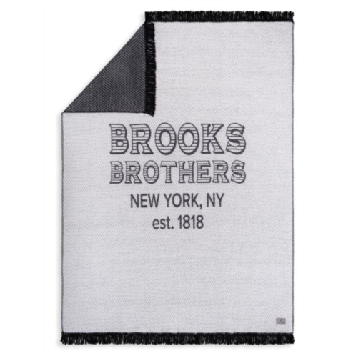 Brooks Brothers Logo Throw Blanket