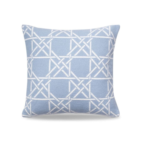Brooks Brothers Lattice Work Decorative Geometric Square Pillow