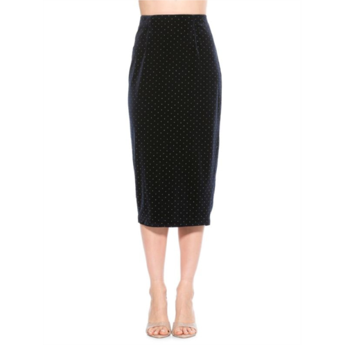 Alexia Admor Jayden Polka Dot Pencil Skirt