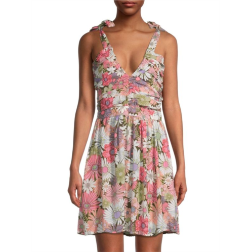 Agua Bendita Pacifico Sierra Java Floral Minidress