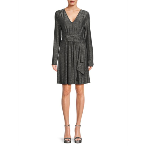 DKNY Sparkle Knit A Line Dress