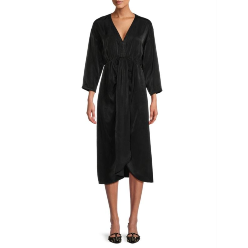 DKNY Drape Dolman Sleeve Dress