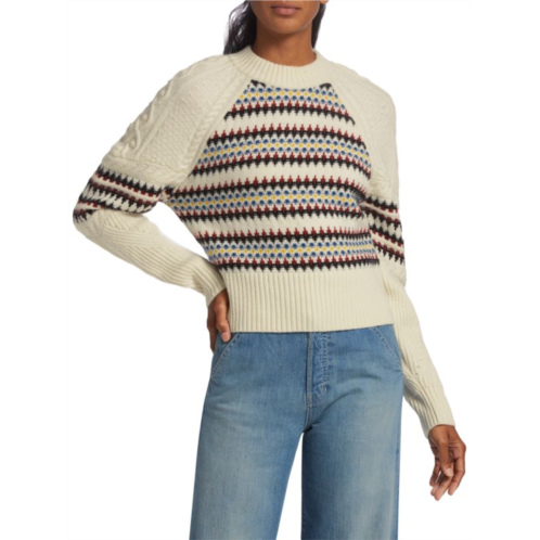 Veronica Beard Jimena Fair Isle Sweater