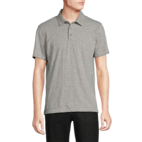 Saks Fifth Avenue Heathered Polo