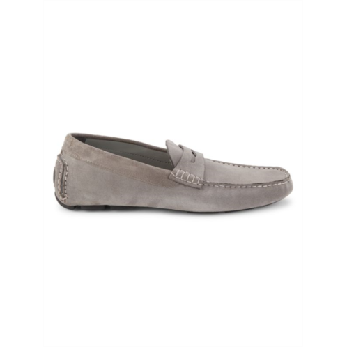 Johnston & Murphy Dayton Penny Suede Driving Loafers