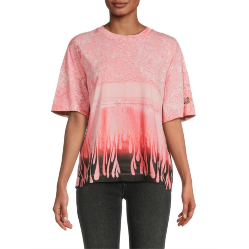 Kenzo Flame Graphic T Shirt