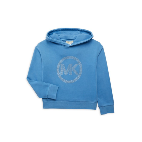 Michael Kors Little Girls & Girls Embellished Logo Hoodie