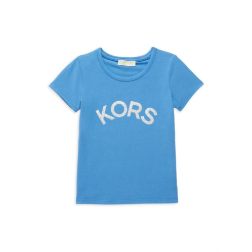 Michael Kors Little Girls & Girls Glitter Logo Tee