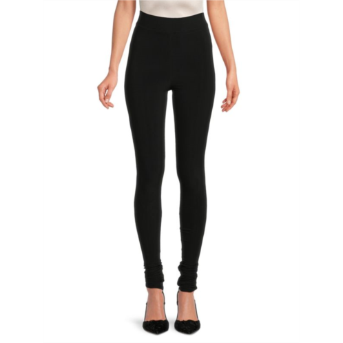 LaQuan Smith High Rise Zip Leggings